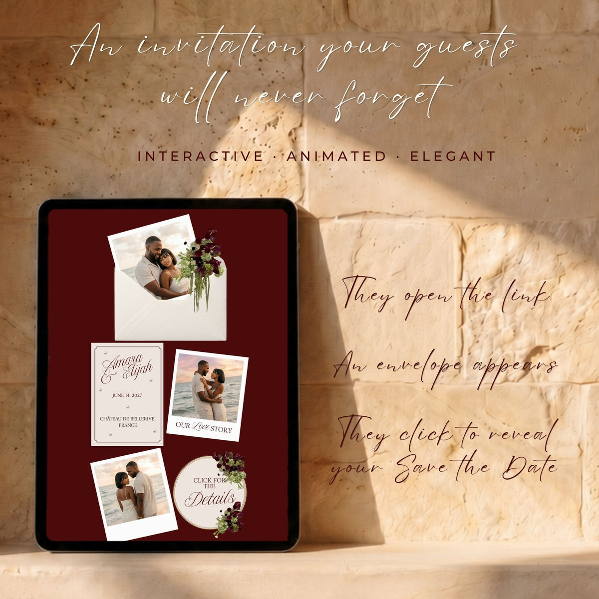 Old Money Canva Wedding Website Template with RSVP | Vintage Romance Canva Editable | Elegant Digital Invitation