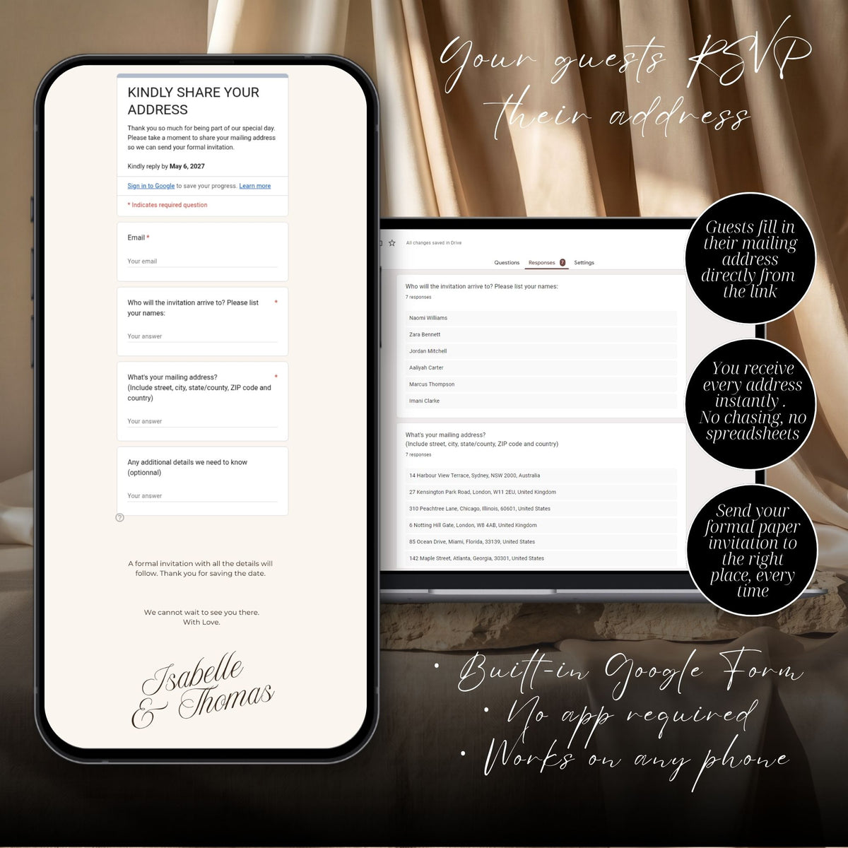Terracotta Canva Save the Date Wedding Website | Interactive Wax Seal Envelope Reveal | Digital Invitation with Address Collection | Rust Watercolor Floral
